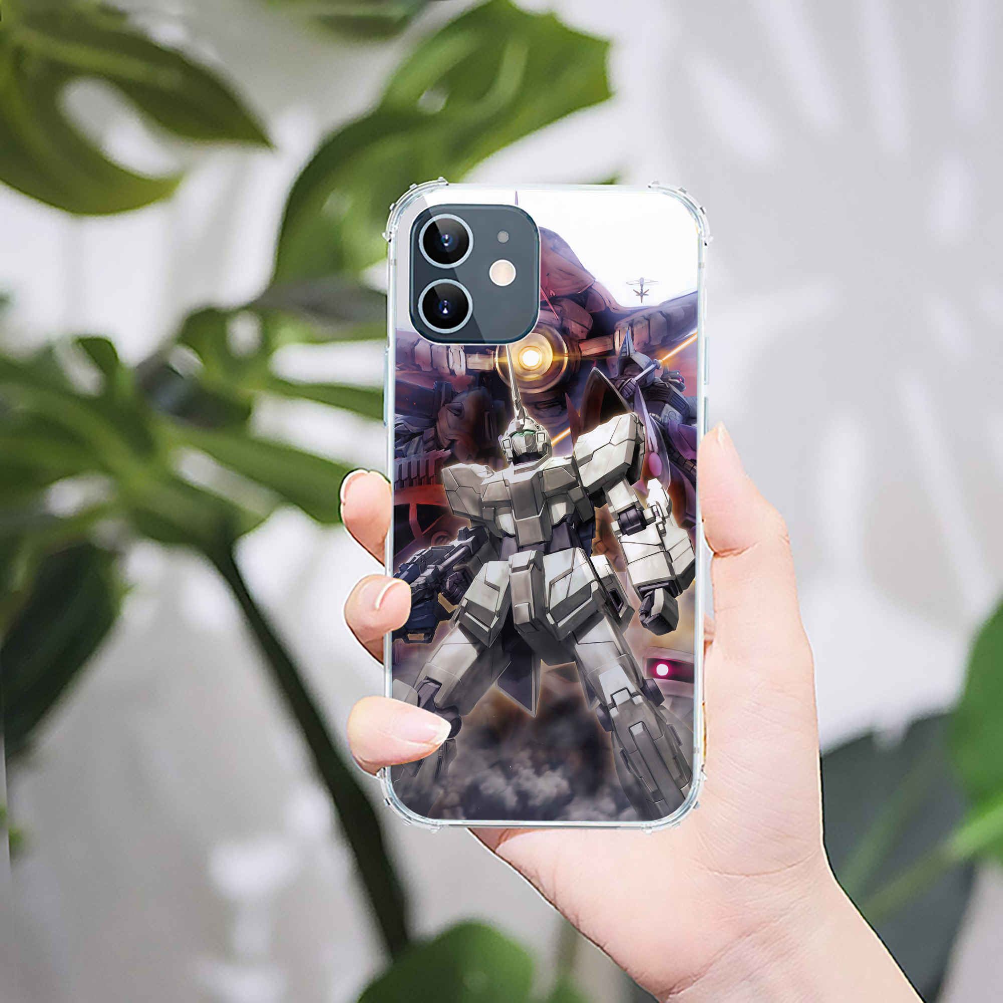 （画像用） 機動戦士ガンダム Mobile Suit Gundam 【iPhone 12シリーズ対応】透明スマホケース（クリアソフトケース）